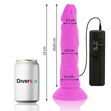 DIVERSIA - FLEXÍVEL VIBRAO VIBRANTE ROXO 23 CM -O- 4.3 CM - Sexshoptuga  Sexshoptuga 