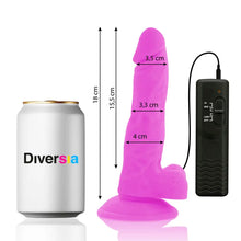 DIVERSIA - FLEXÍVEL VIBRATÓRIO ROXO 18 CM -O- 4 CM - Sexshoptuga  Sexshoptuga 