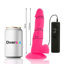 DIVERSIA - VIBRAO FLEXÍVEL DIVERSIA ROSA 18 CM -O- 4 CM - Sexshoptuga  Sexshoptuga 