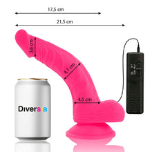 DIVERSIA - VIBRAO FLEXÍVEL DIVERSIA ROSA 21.5 CM -O- 4.5 CM - Sexshoptuga  Sexshoptuga 