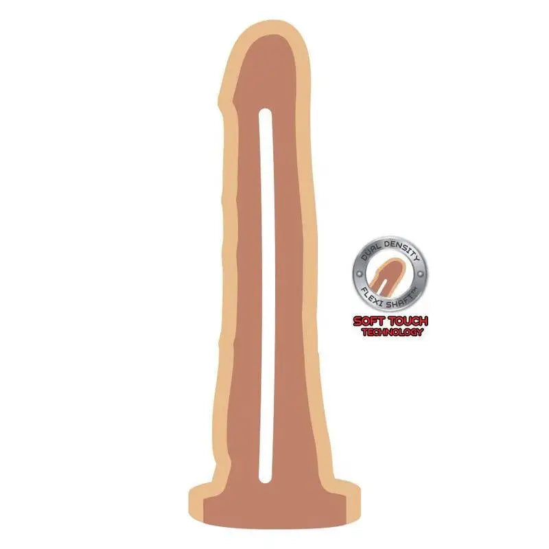 GET REAL - DONG DUAL DENSIDADE PELE 19 CM - Sexshoptuga 