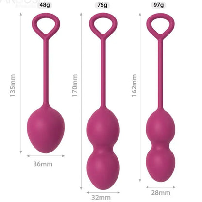 ARMONY - ANABIOSIS VAGINAL DUMBBELL 3 NÍVEIS BORGONHA - Sexshoptuga 