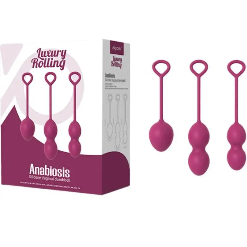 ARMONY - ANABIOSIS VAGINAL DUMBBELL 3 NÍVEIS BORGONHA - Sexshoptuga 