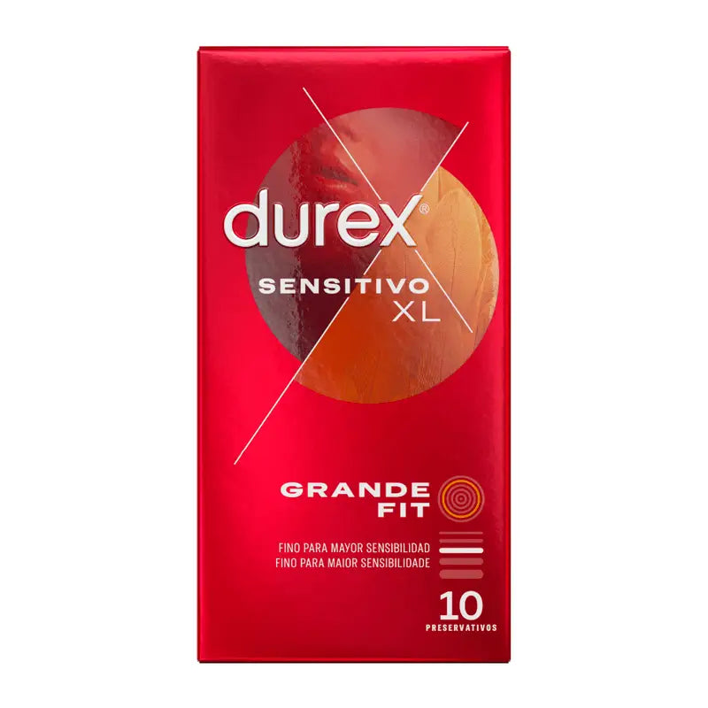 DUREX - PRESERVATIVOS SENSITIVE XL 10 UNIDADES - Sexshoptuga 