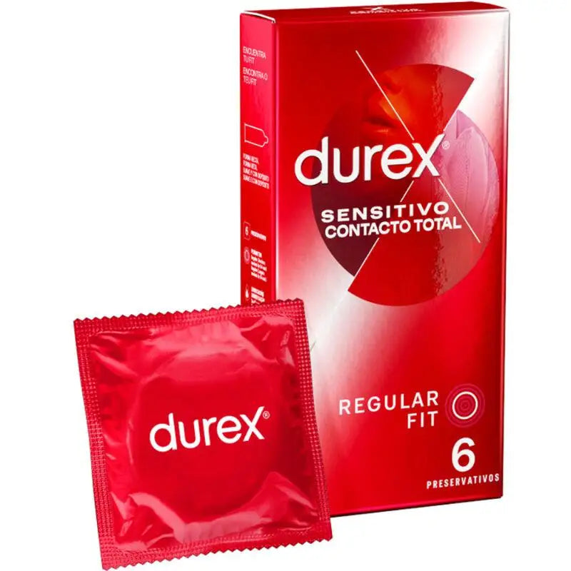 DUREX - CONTATO SENSÍVEL TOTAL 6 UNIDADES - Sexshoptuga 