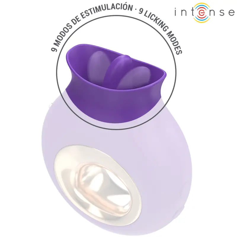 INTENSE - ESTIMULADOR DE CLITÓRIS TULI 9 VIBRAÇÕES E 9 OSCILAÇÕES ROXO - Sexshoptuga 