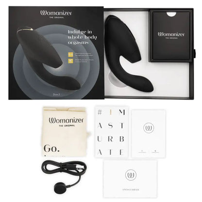 WOMANIZER - DUO 2 ESTIMULADOR PRETO - Sexshoptuga 