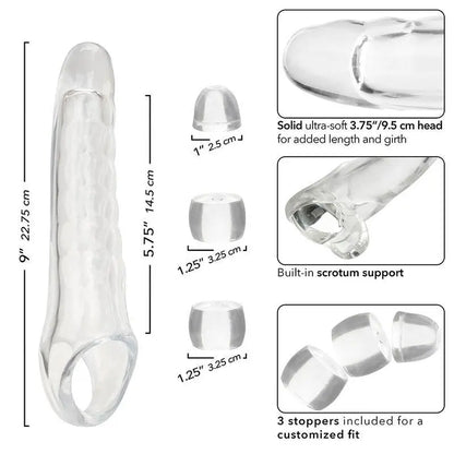 CALEXOTICS - MAXX PENIS EXTENDER AJUSTÁVEL TRANSPARENTE - Sexshoptuga 