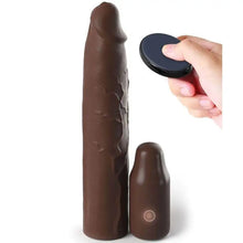 FANTASY X- TENSIONS - MANGA PIPEDREAMS 22,86 CM + 7,62 CM PLUG REMOTE BROWN - Sexshoptuga  Sexshoptuga 