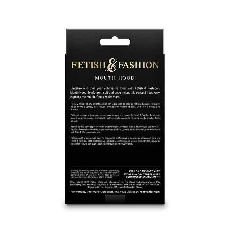 NS NOVELTIES - FETISH & FASHION BOCA CAPUZ NYLON BRANCO - Sexshoptuga 