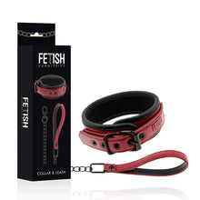 FETISH SUBMISSIVE DARK ROOM - COLAR DE CORRENTE COM FORRO DE NEOPRENE - Sexshoptuga  Sexshoptuga 