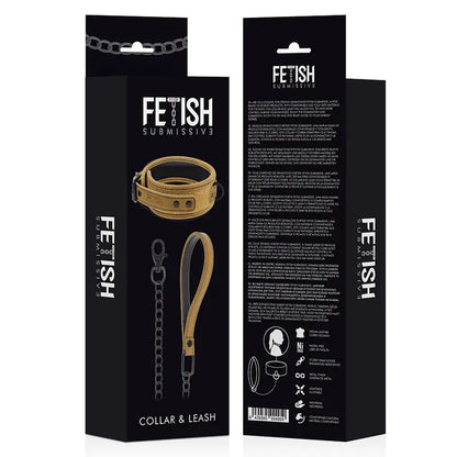 FETISH SUBMISSIVE ORIGEN - COLAR FORRO DE NEOPRENE COM CORRENTE - Sexshoptuga 