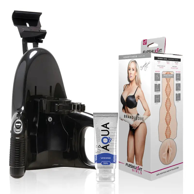 FLESHLIGHT - BRANDI LOVE VAGINA + LANÇAMENTO UNIVERSAL + LUBRIFICANTE AQUA QUALITY 50 ML - Sexshoptuga 