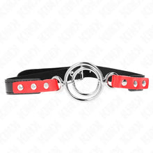 KINK - GAG COM MÚLTIPLOS O-RINGS 4 / 4,8 CM VERMELHO 38 X 56 CM - Sexshoptuga  Sexshoptuga 