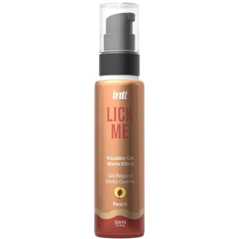 INTT - LICK ME PEACH GEL COMESTÍVEL EFEITO CALOR - Sexshoptuga 