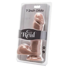 GET REAL - DILDO 18 CM COM BOLAS PELE - Sexshoptuga  Sexshoptuga 