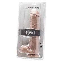 GET REAL - DILDO 28 CM COM BOLAS PELE - Sexshoptuga  Sexshoptuga 