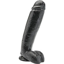 GET REAL - DILDO 25,5 CM COM BOLAS PRETO - Sexshoptuga  Sexshoptuga 