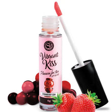 SECRETPLAY - LIP GLOSS VIBRANT KISS CHICLE DE FRESA - Sexshoptuga  Sexshoptuga 