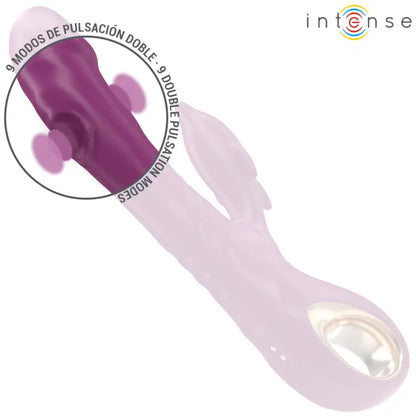 INTENSE - HALLE VIBRADOR MULTIFUNCIONAL COM LÍNGUA ESTIMULANTE DE GOLFINHOS ROXO - Sexshoptuga 