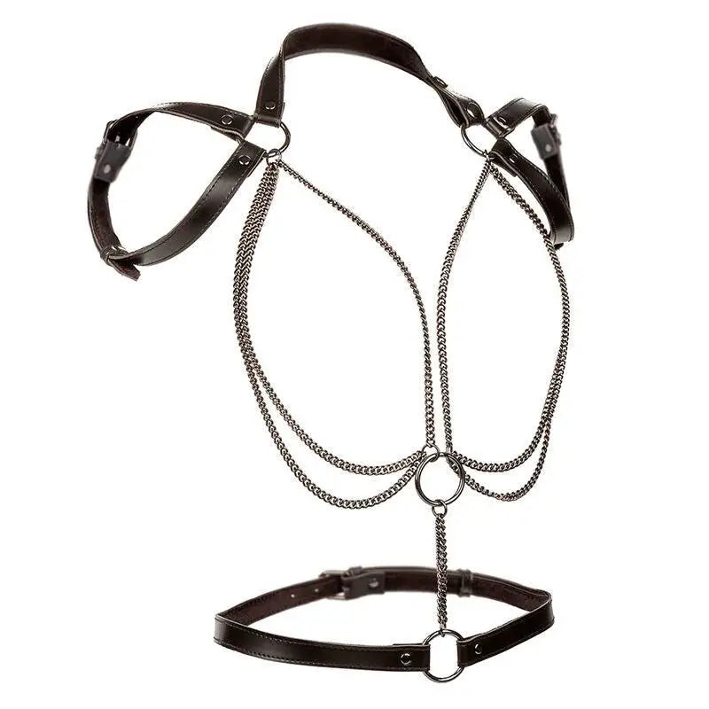 CALEXOTICS - EUPHORIA MULTICAIN HALTER HARNESS PREMIUM TAMANHO PLUS - Sexshoptuga 