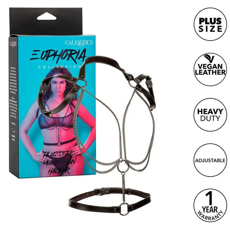 CALEXOTICS - EUPHORIA MULTICAIN HALTER HARNESS PREMIUM TAMANHO PLUS - Sexshoptuga 