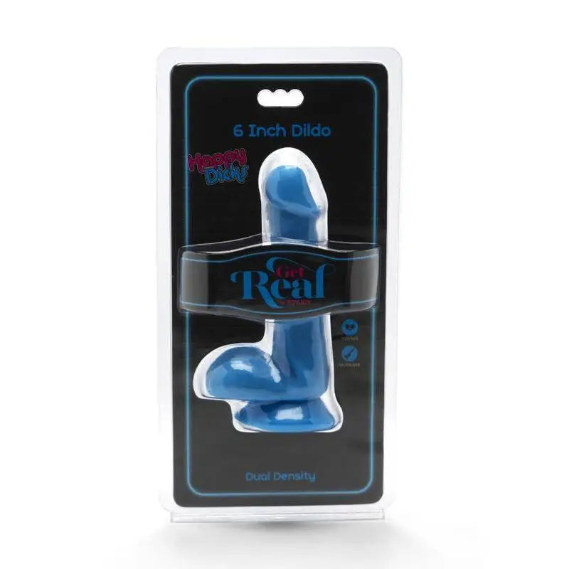 GET REAL - HAPPY DICKS DILDO 12 CM BOLAS AZUIS - Sexshoptuga 