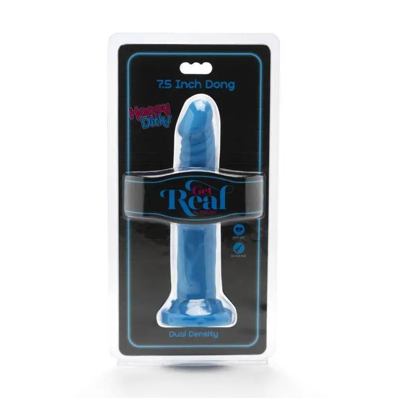 GET REAL - HAPPY DICKS DONG 19 CM AZUL - Sexshoptuga 