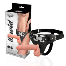 HARNESS ATTRACTION - DELUXE COM VIBRAO REALÍSTICA 18 CM -O- 4.5 CM - Sexshoptuga  Sexshoptuga 