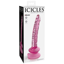 ICICLES - N. 86 VIBRADOR DE VIDRO COM VENTOSA - Sexshoptuga  Sexshoptuga 