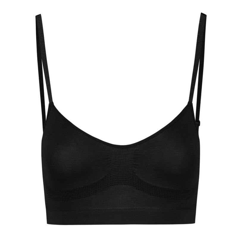 BYE-BRA - MEDIUM CONTROL SUTI SEM PONTOS PRETO TAMANHO S Sexshoptuga 