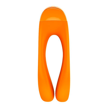 SATISFYER - VIBRADOR DE DEDO CANDY CANE LARANJA - Sexshoptuga 