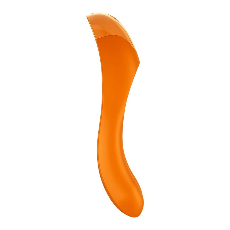 SATISFYER - VIBRADOR DE DEDO CANDY CANE LARANJA - Sexshoptuga  Sexshoptuga 