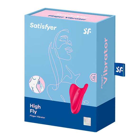 SATISFYER - VIBRADOR DE DEDO HIGH FLY FÚCSIA - Sexshoptuga  Sexshoptuga 