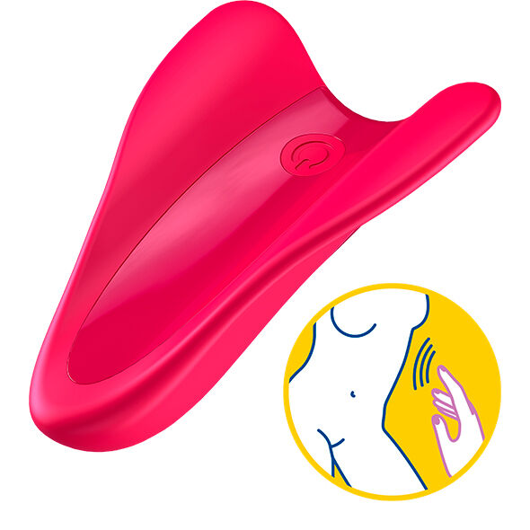 SATISFYER - VIBRADOR DE DEDO HIGH FLY FÚCSIA - Sexshoptuga  Sexshoptuga 