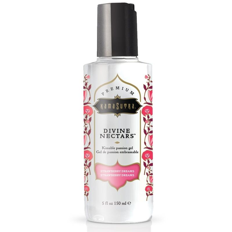 KAMASUTRA - LUBRIFICANTE DIVINE NECTARS MORANGO DREAM 150 ML - Sexshoptuga 