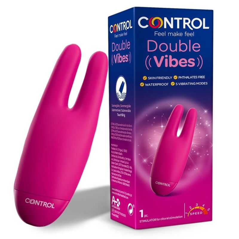 CONTROL - ESTIMULADOR DUPLO VIBES - Sexshoptuga  Sexshoptuga 