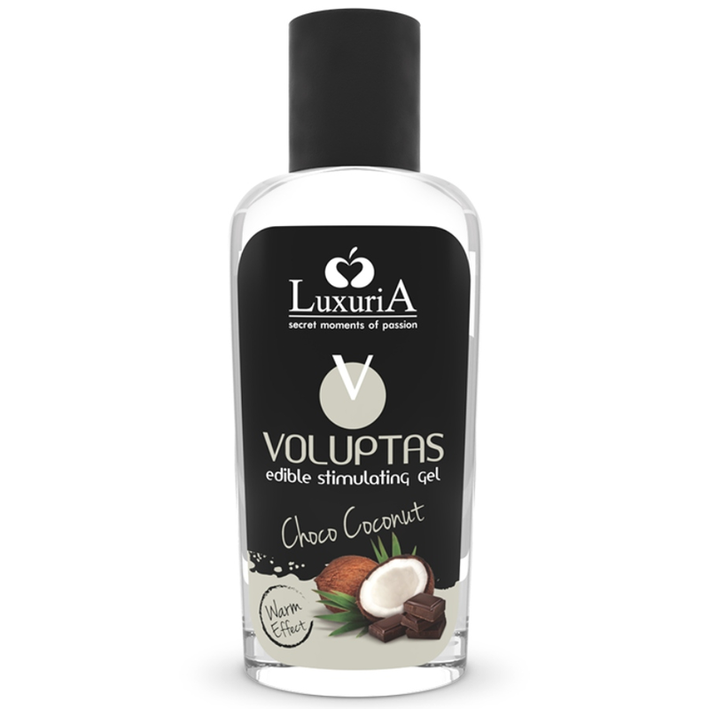 INTIMATELINE LUXURIA - VOLUPTAS GEL DE MASSAGEM COMESTÍVEL EFEITO AQUECEDOR - COCO E CREME 100 ML - Sexshoptuga  Sexshoptuga 