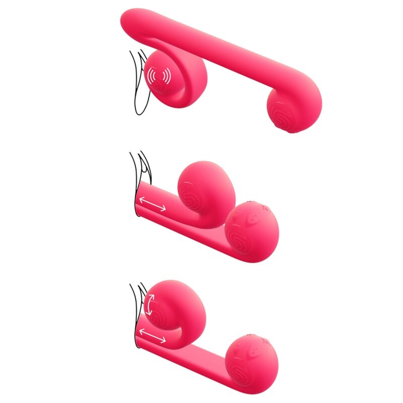 SNAIL VIBE - MULTIACTION VIBRATOR PINK - Sexshoptuga  Sexshoptuga 