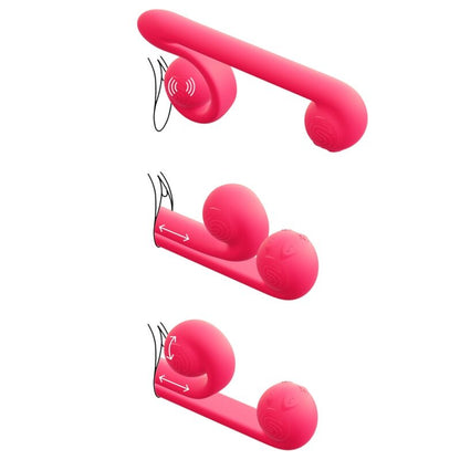 SNAIL VIBE - MULTIACTION VIBRATOR PINK - Sexshoptuga 