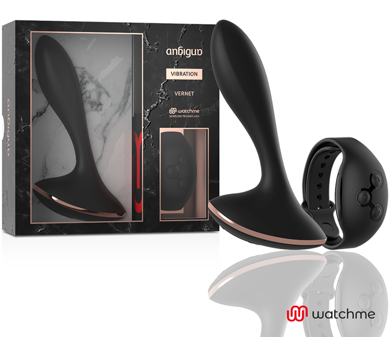 ANBIGUO - WATCHME CONTROLE REMOTO VIBRADOR ANAL PLUG VERNET - Sexshoptuga  Sexshoptuga 