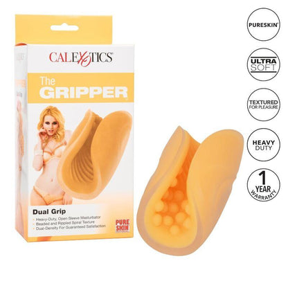 CALEXOTICS - MASTURBADOR BEADED GRIP LARANJA - Sexshoptuga 