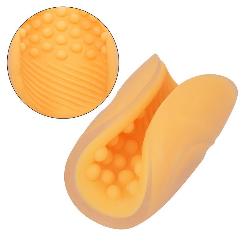 CALEXOTICS - MASTURBADOR BEADED GRIP LARANJA - Sexshoptuga 