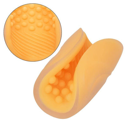 CALEXOTICS - MASTURBADOR BEADED GRIP LARANJA - Sexshoptuga 