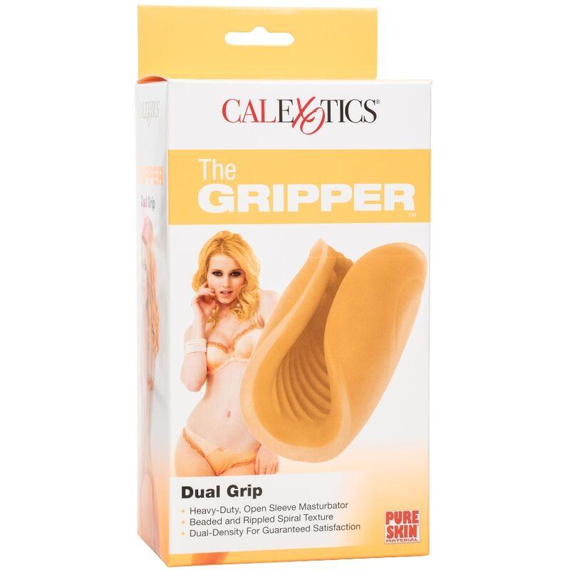 CALEXOTICS - MASTURBADOR BEADED GRIP LARANJA - Sexshoptuga 