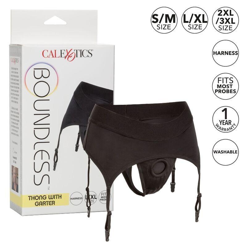 CALEXOTICS - BOUNDLESS TANGA COM LIGA L/XL - Sexshoptuga 