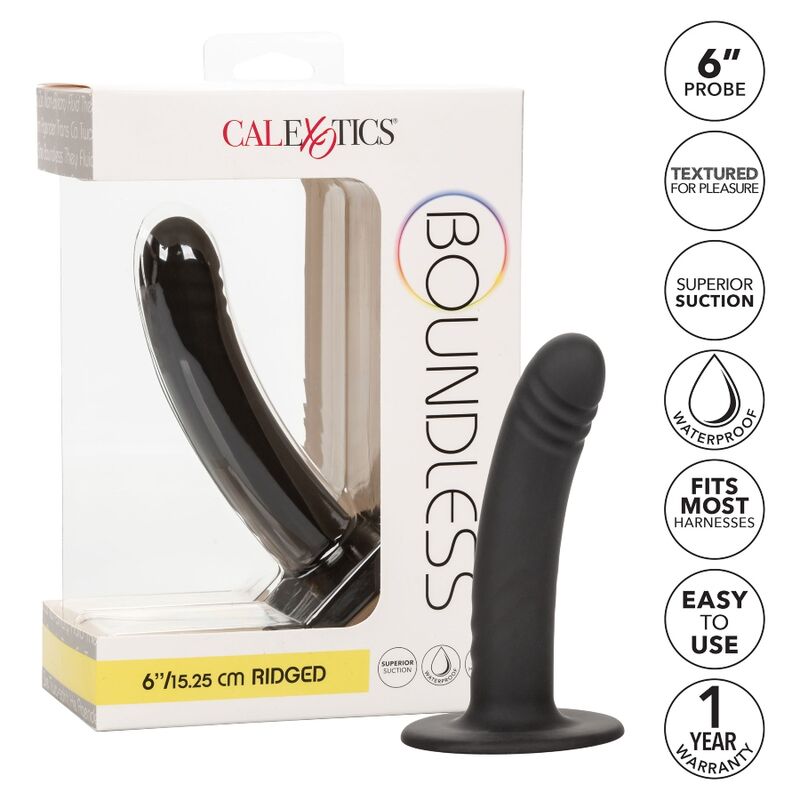 CALEXOTICS - BOUNDLESS DILDO 15.25 CM COMPATÍVEL COM ARNÊS - Sexshoptuga  Sexshoptuga 