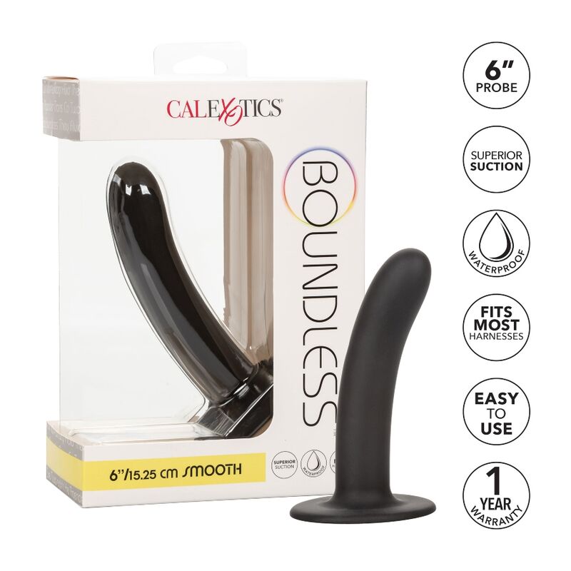 CALEXOTICS - BOUNDLESS DILDO 15.25 CM COMPATÍVEL LISO - Sexshoptuga  Sexshoptuga 