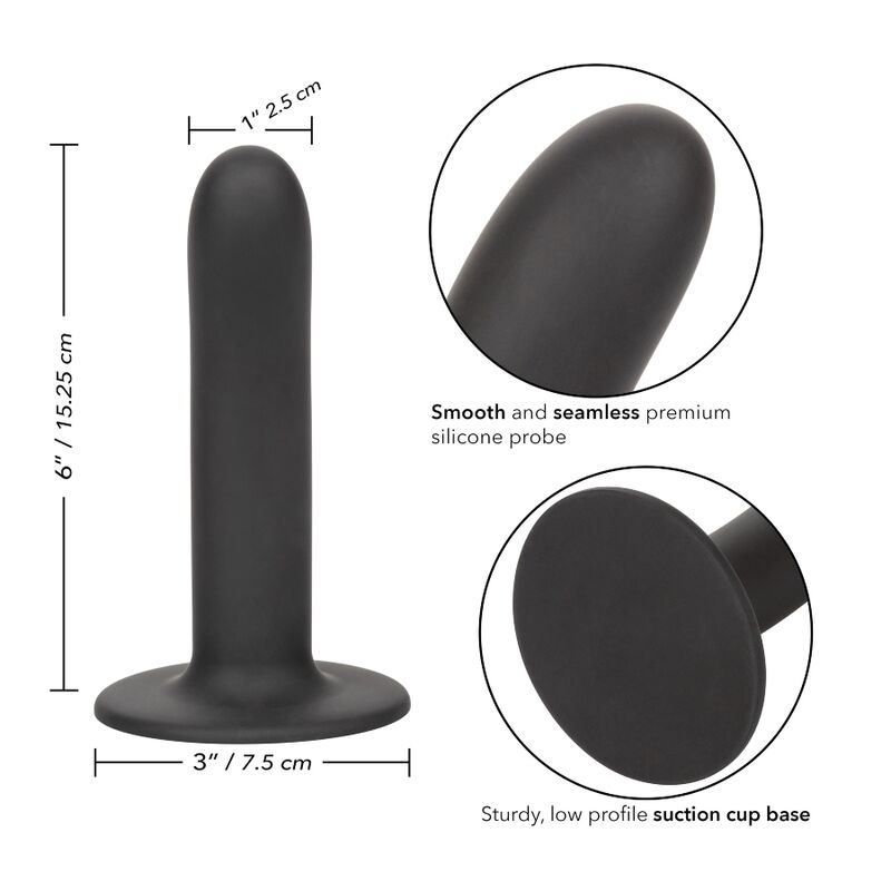 CALEXOTICS - BOUNDLESS DILDO 15.25 CM COMPATÍVEL LISO - Sexshoptuga  Sexshoptuga 