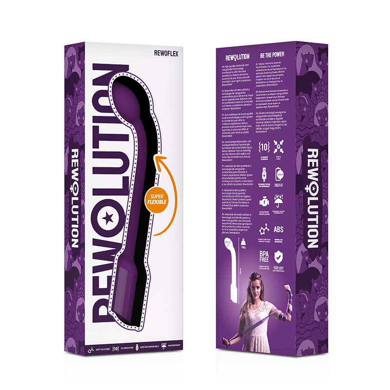 REWOLUTION - REWOFLEX VIBRADOR ESTIMULADOR FLEXÍVEL DE PONTO G - Sexshoptuga 